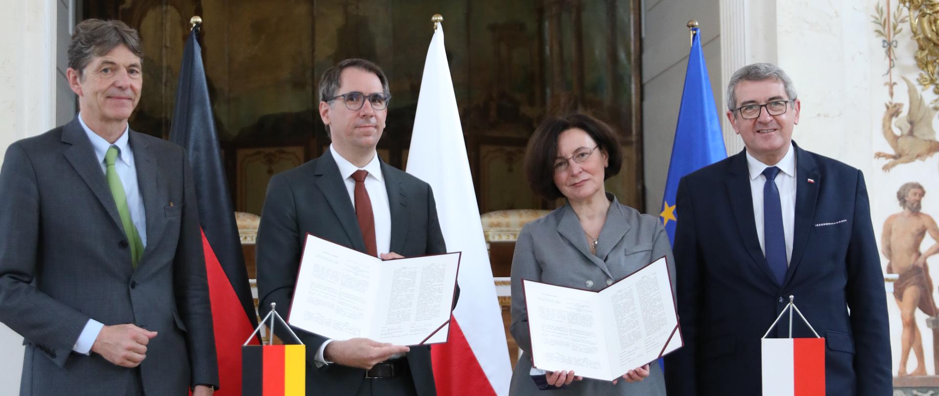 Uroczystości podpisania porozumienia między NAWA a DAAD z udziałem wiceministra Wojciecha Murdzka
