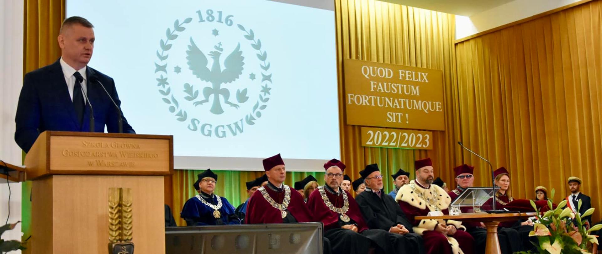 Inauguracja roku akademickiego 2022/2023 SGGW w Warszawie 