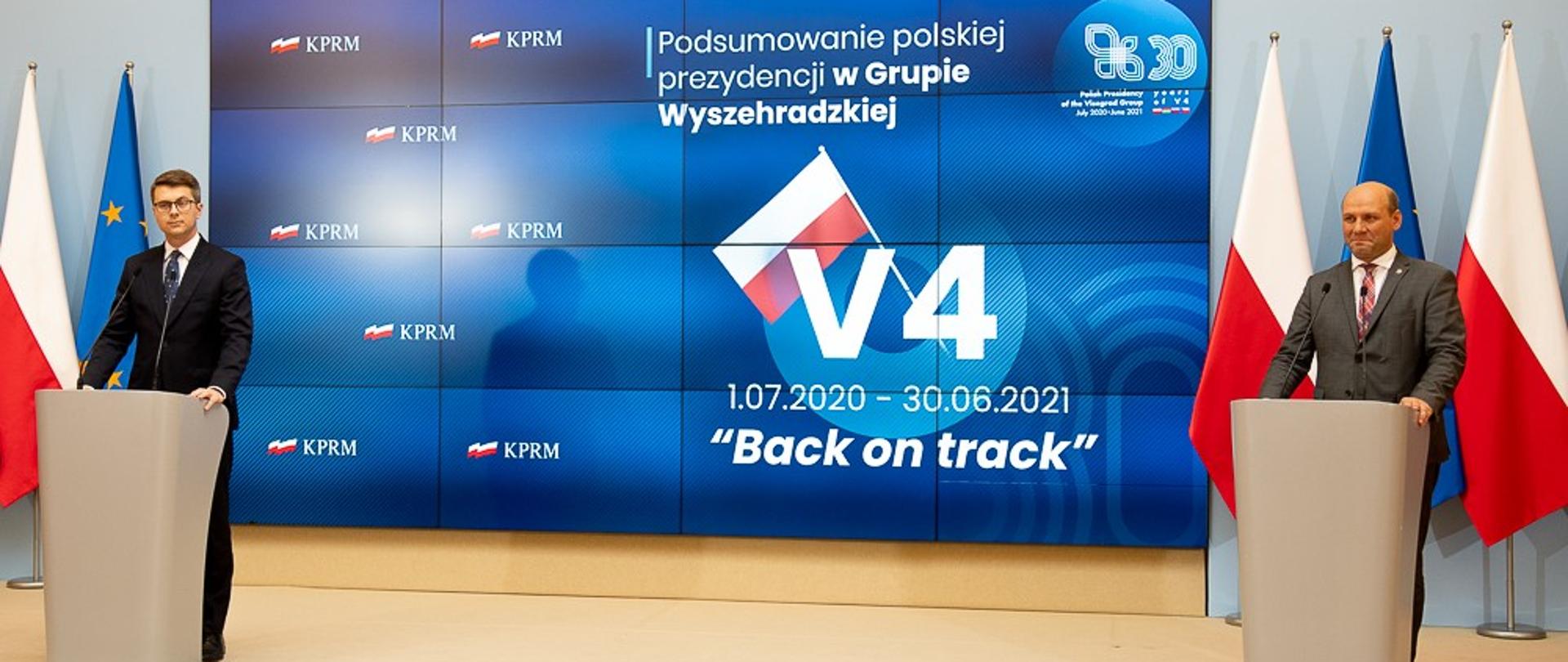 Wiceminister Szymon Szynkowski vel Sęk podsumował polskie przewodnictwo w Grupie Wyszehradzkiej