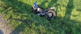 motocykl po wypadku
