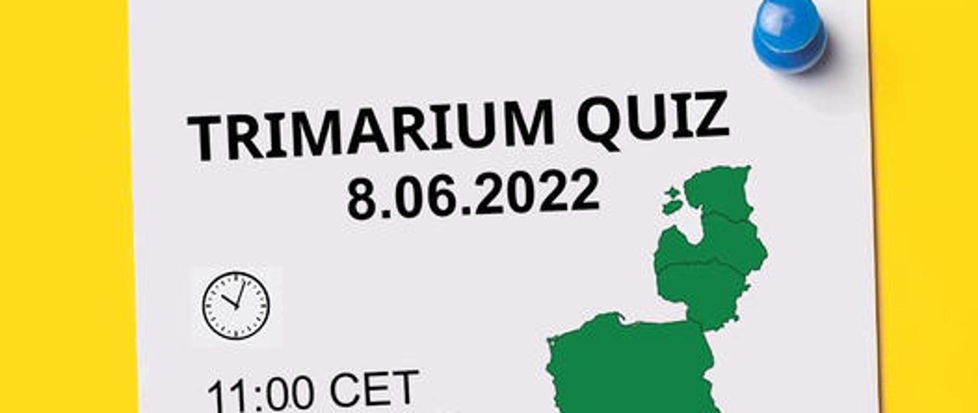 Trimarium quiz plakat