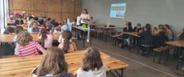Zajęcia edukacyjne dla uczestników obozu harcerskiego w Ośrodku Harcerskim w Borowianach