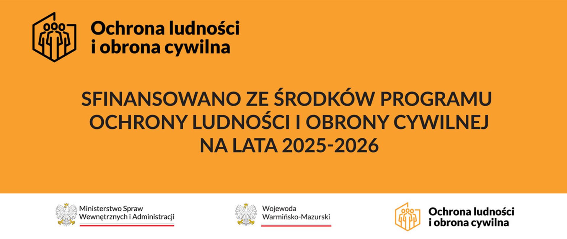 Plakat informacyjny Ochrona ludności i obrona cywilna