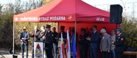 Przekazanie promes na dotacje dla Młodzieżowych Drużyn Pożarniczych z terenu powiatu nowotarskiego i tatrzańskiego.