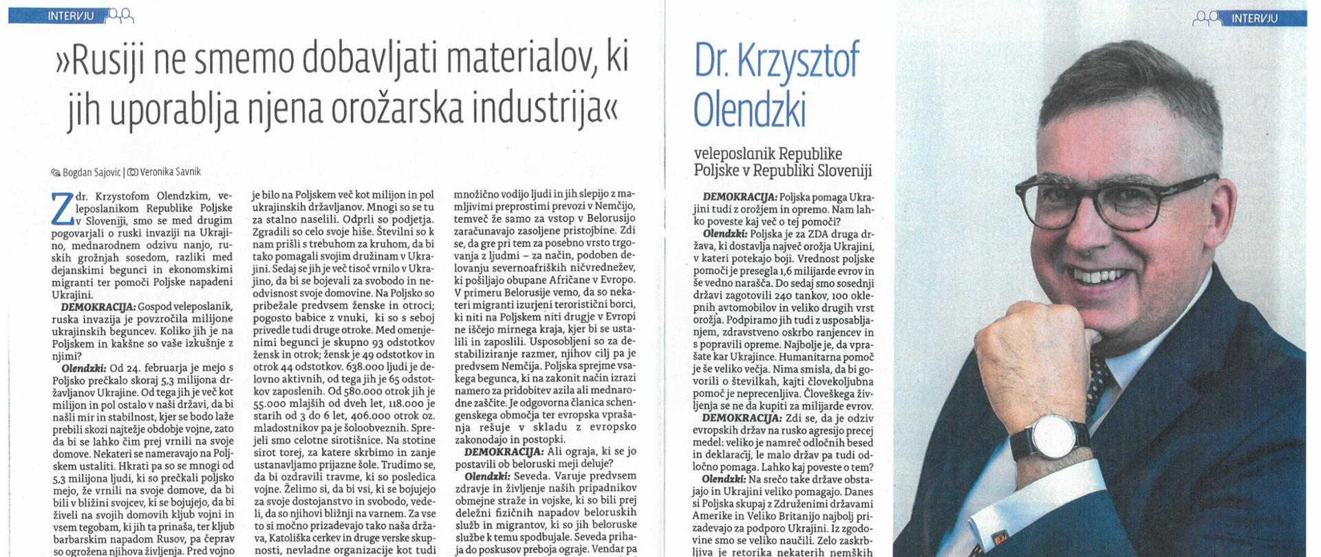 Wywiad_Ambasadora_Krzysztofa_Olendzkiego_dla_Tygodnika_Demokracija