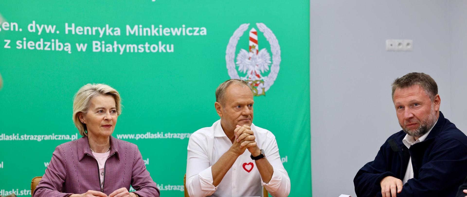 Wizyta ministra Marcina Kierwińskiego na granicy polsko-białoruskiej.