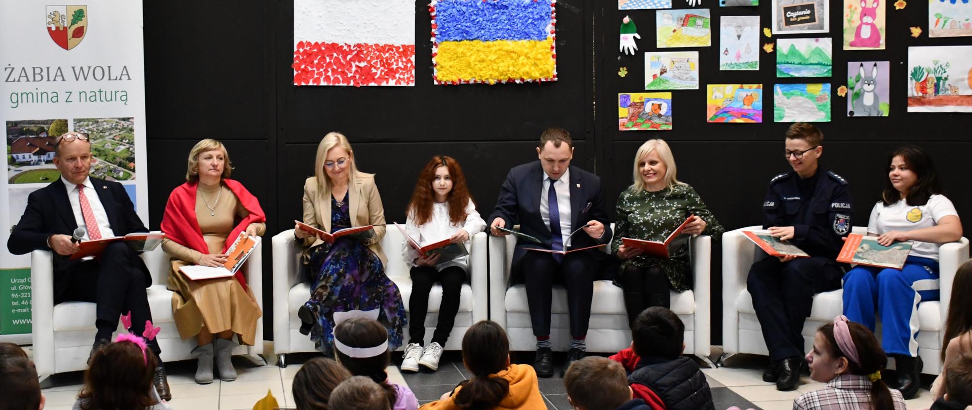 „Czytanie bez granic” w miejscu zakwaterowania dla uchodźców z Ukrainy w Nadarzynie