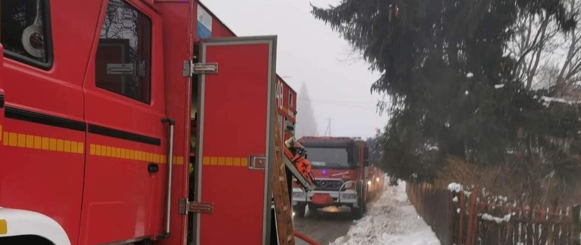 Pożar w budynku mieszkalnym w miejscowości Nadolna
