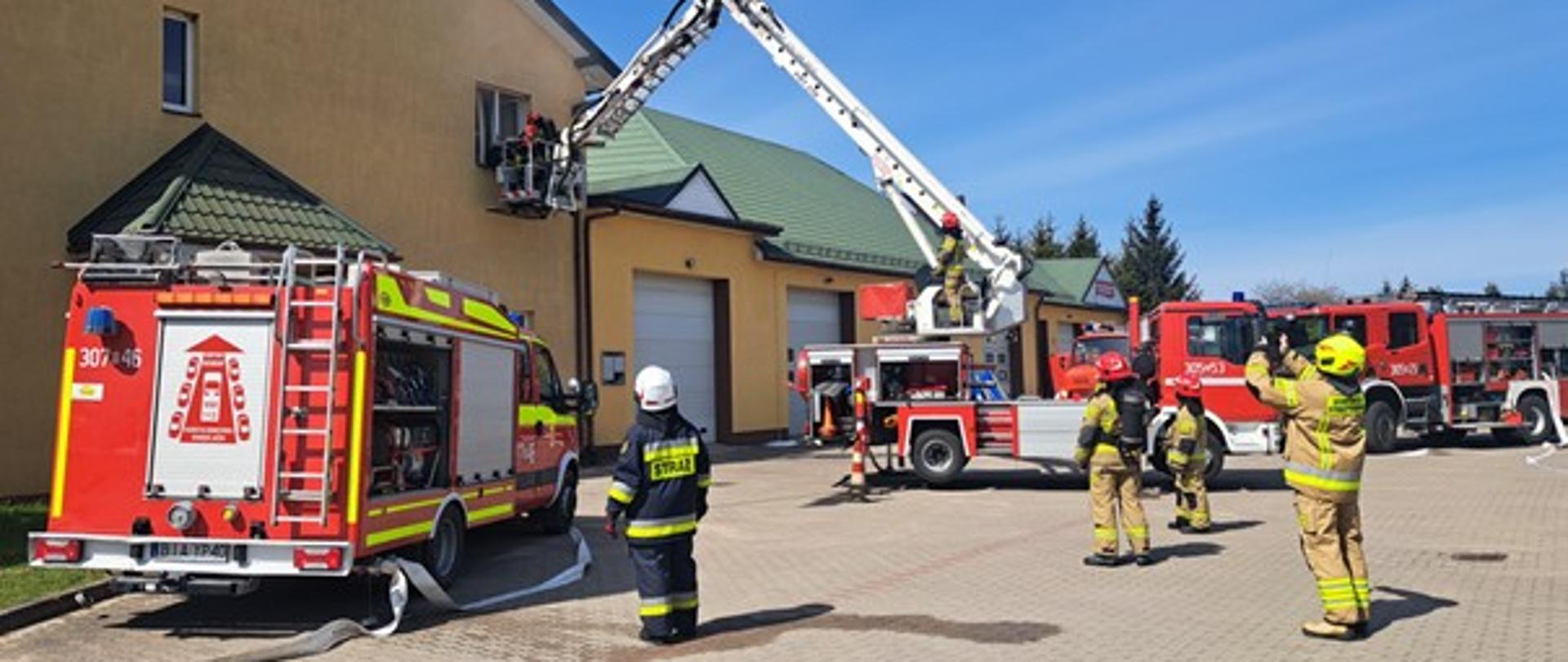 Ćwiczenia JRG Nr 5 w Łapach wspólnie z jednostkami OSP