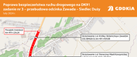 Podpisaliśmy umowę na przebudowę 5,5 km odcinka DK91 pomiędzy Zawadą a Siedlcem Dużym.
