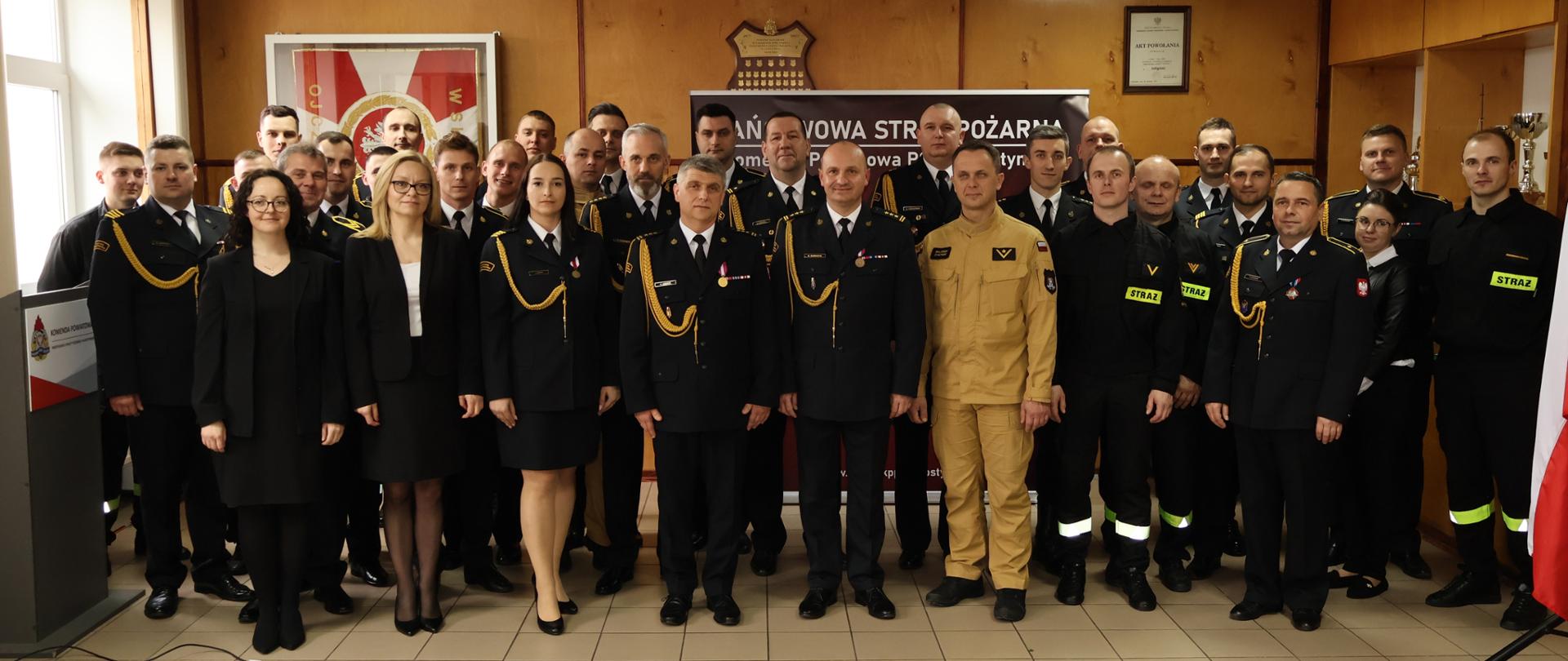 Uroczysta zbiórka z okazji powołania na stanowisko Komendanta Powiatowego PSP w Gostyninie