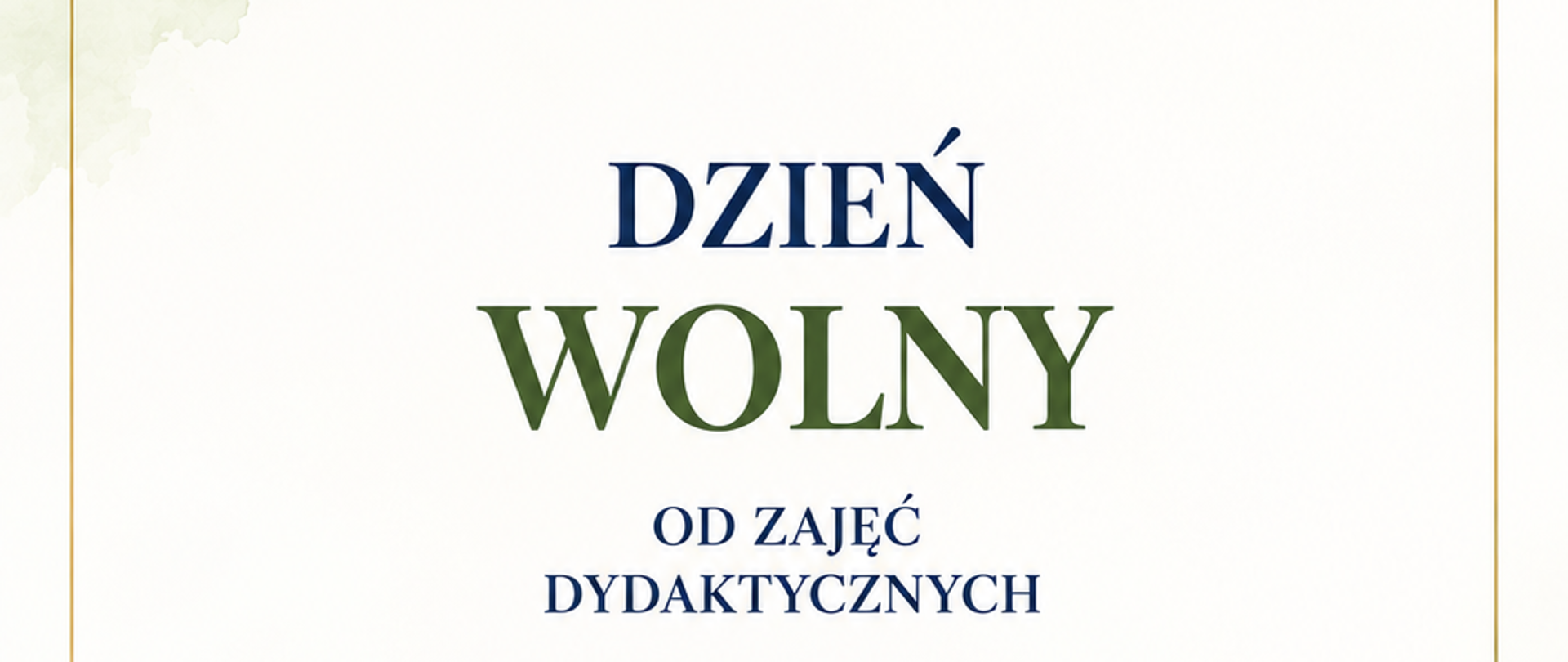 dzień wolny
