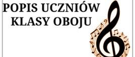 plakat na białym tle zawiera od góry trzy zdjęcia instrumentu, po prawej klucz wiolinowy z nutkami wokół, poniżej informacje o wydarzeniu
