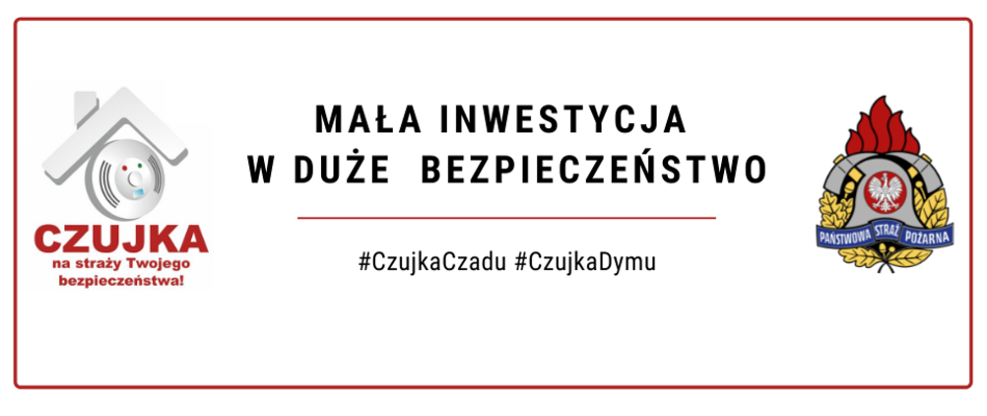 Plakat akcji czujka na straży twojego bezpieczeństwa