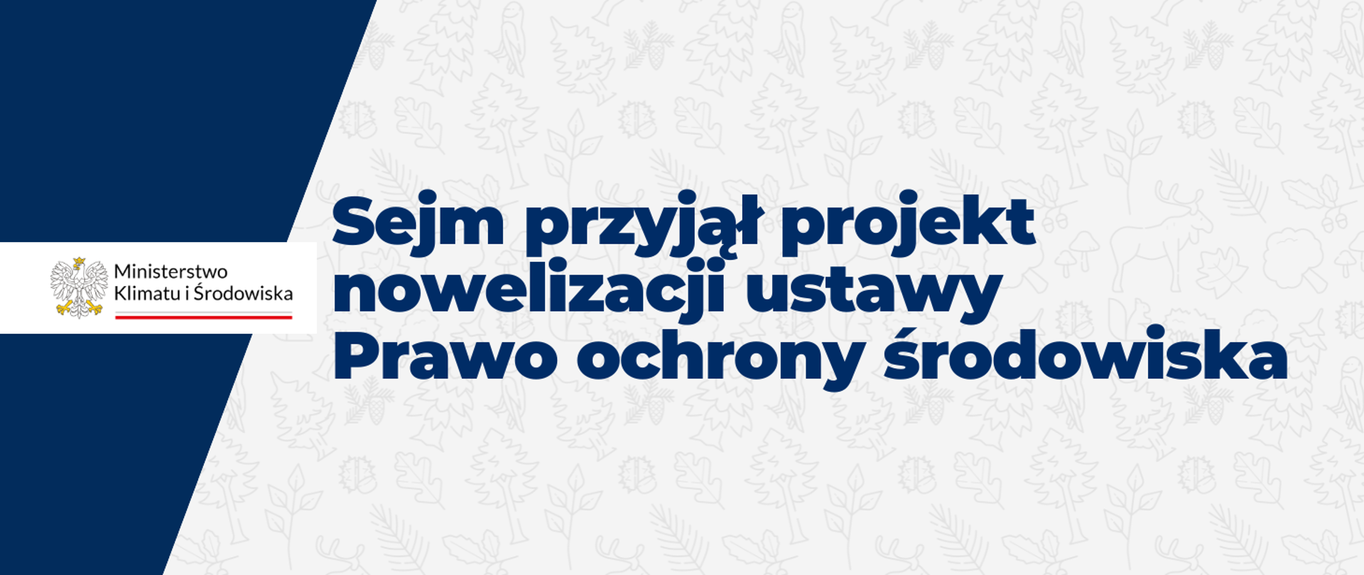 Sejm przyjął projekt nowelizacji ustawy Prawo ochrony środowiska