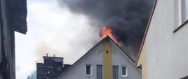 Pożar budynku mieszkalnego w Rumi