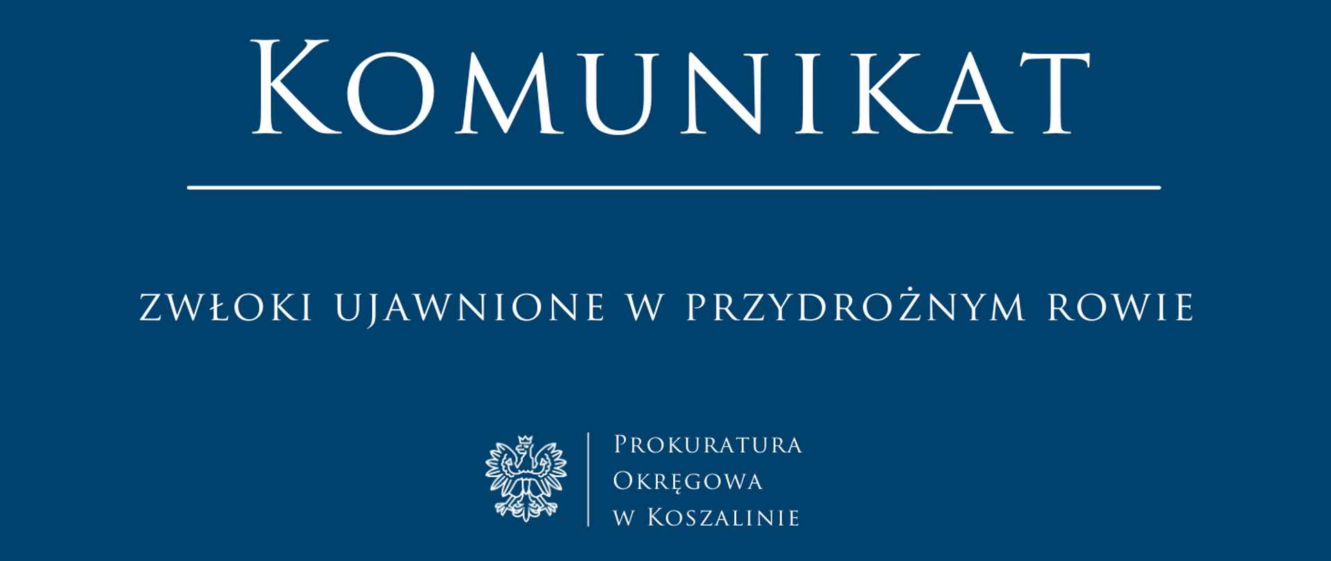 Zwłoki ujawnione w przydrożnym rowie