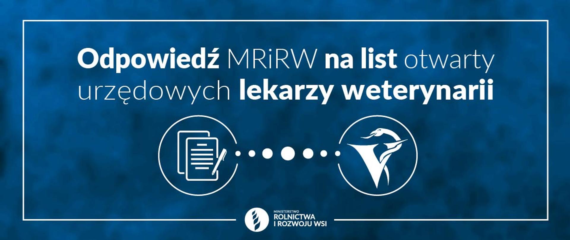 Infografika - Odpowiedź MRiRW na list otwarty urzędowych lekarzy weterynarii 