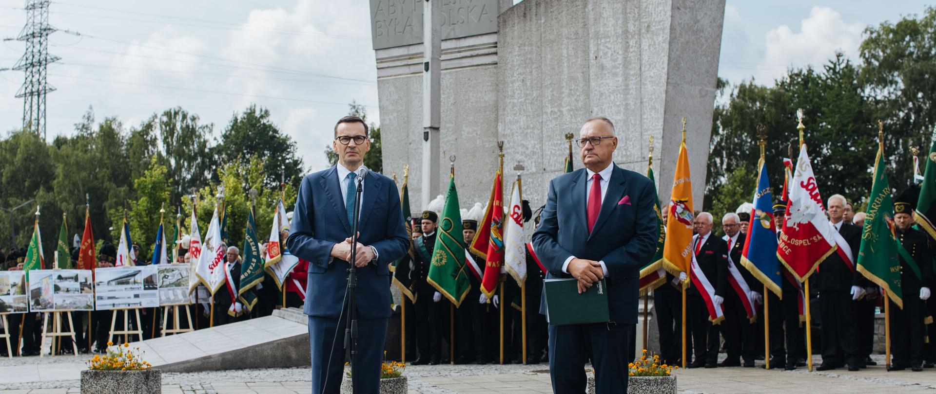 Premier Mateusz Morawiecki podczas 43. rocznicy podpisania Porozumienia Jastrzębskiego