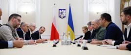 Spotkanie ministra Zbigniewa Raua z premierem Ukrainy Denysem Szmyhalem