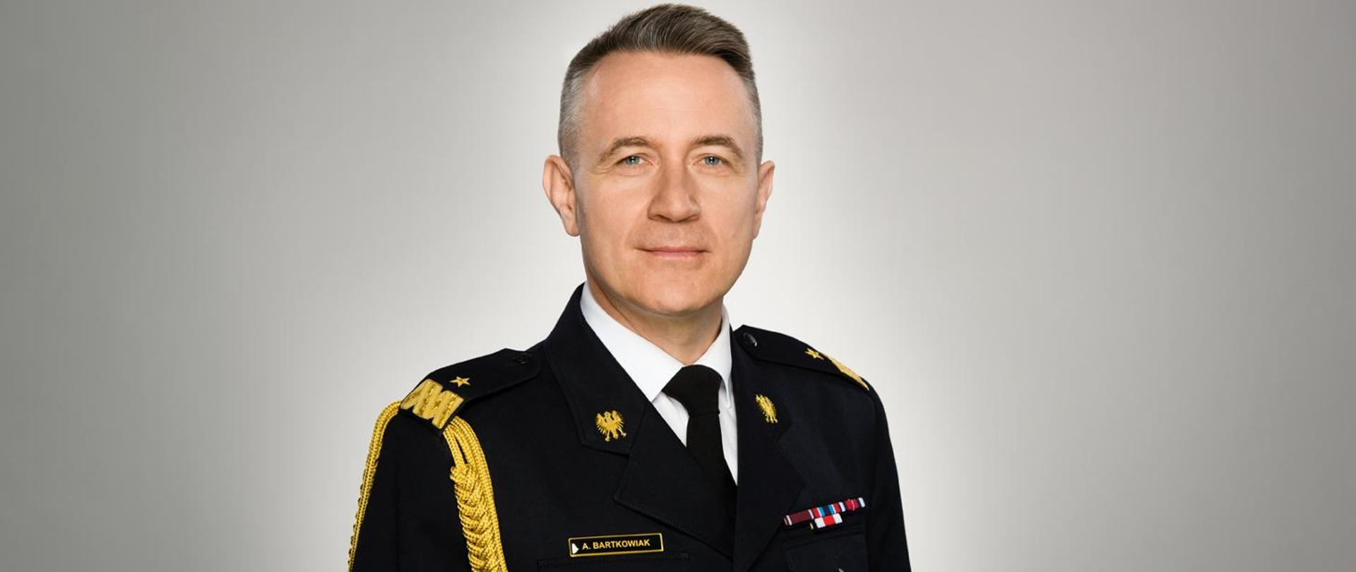 Komendant Główny PSP nadbrygadier Andrzej Bartkowiak