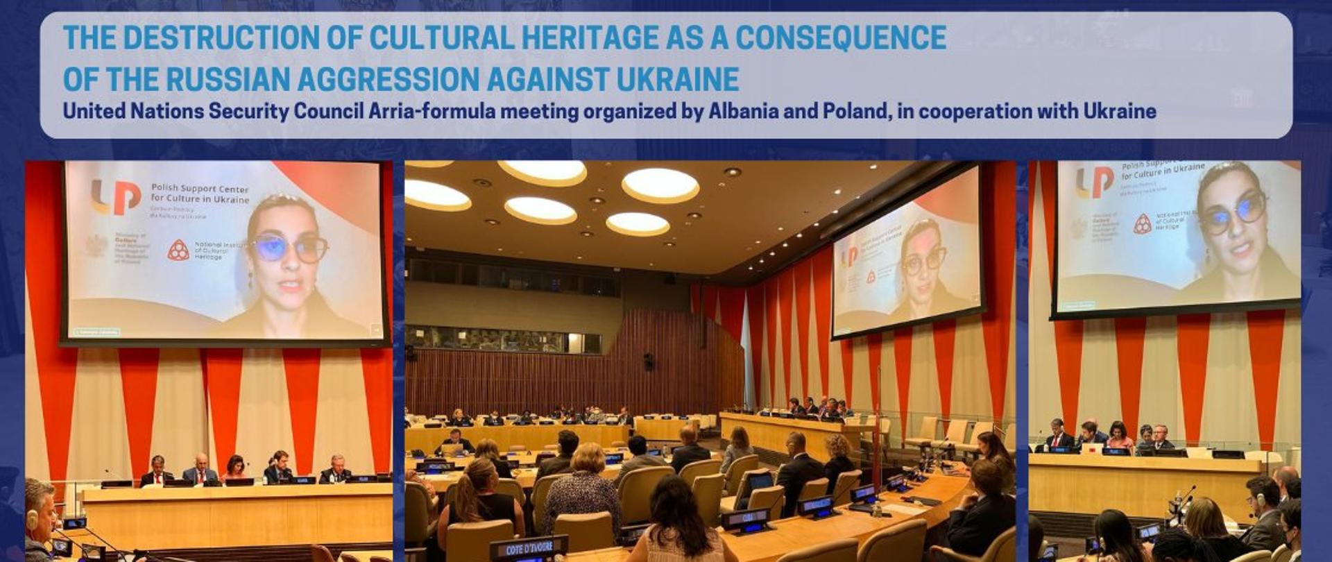 Niszczenie dziedzictwa kulturowego jako skutek rosyjskiej agresji na Ukrainę tematem posiedzenia Rady Bezpieczeństwa ONZ