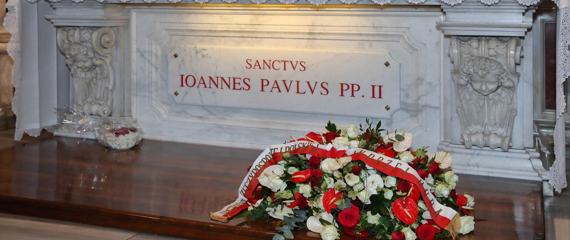 Grób św. Jana Pawła II