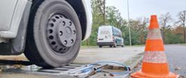 Ważenie pojazdów dostawczych na terenie Wrocławia.