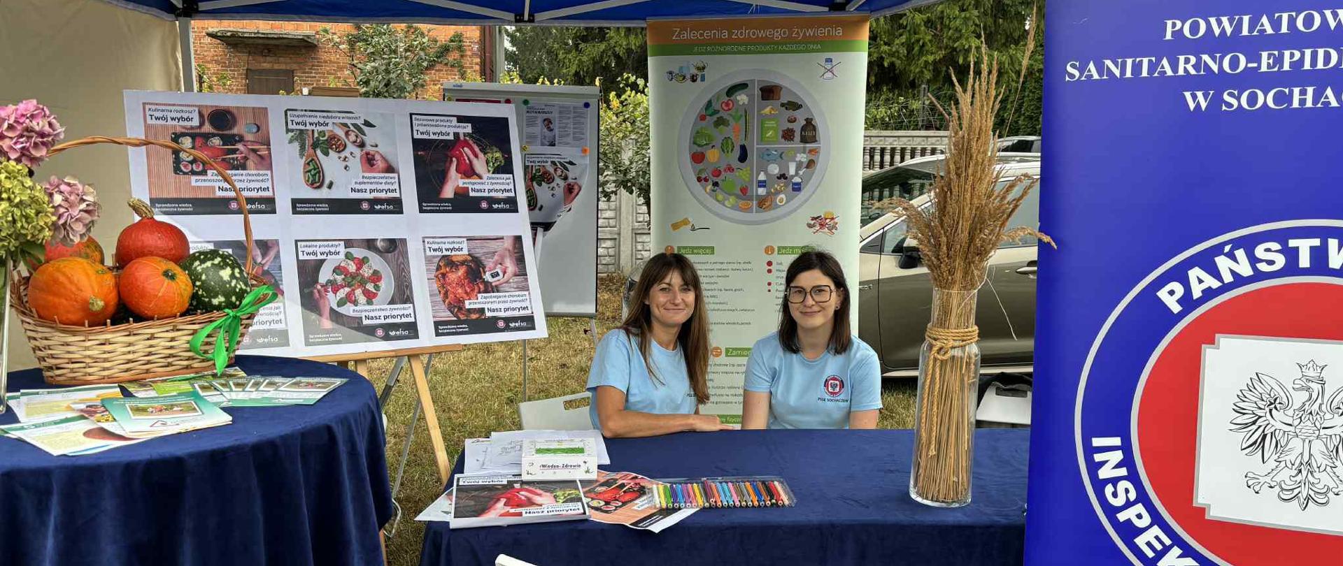 Stoisko PSSE w Sochaczewie podczas Dożynek Gminnych w Giżycach