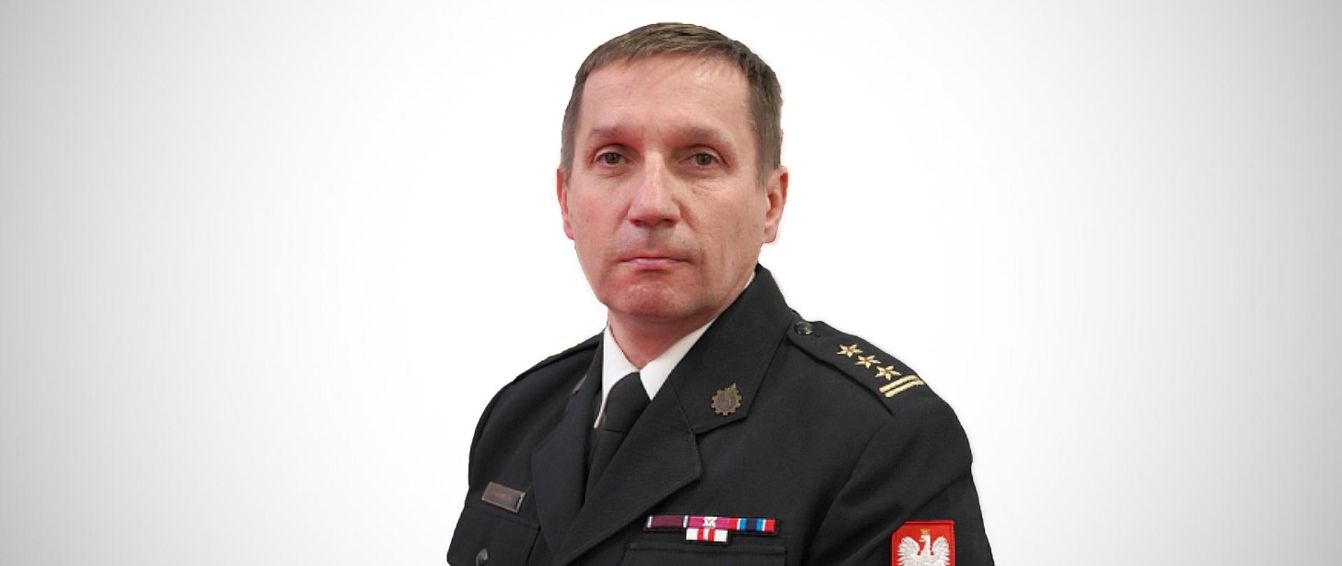 Zastępca Komendanta Miejskiego PSP w Warszawie - starszy brygadier Paweł Adamczyk