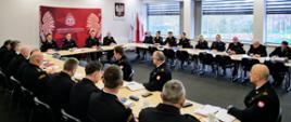 Odprawa służbowa lubuskiej kadry kierowniczej PSP - widok ogólny