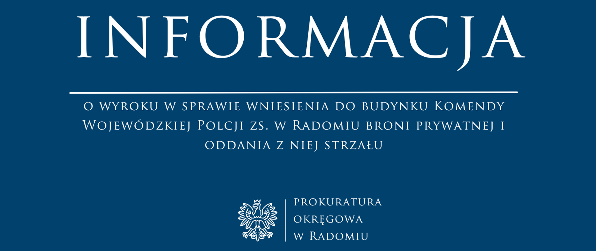 Komunikat broń KWP