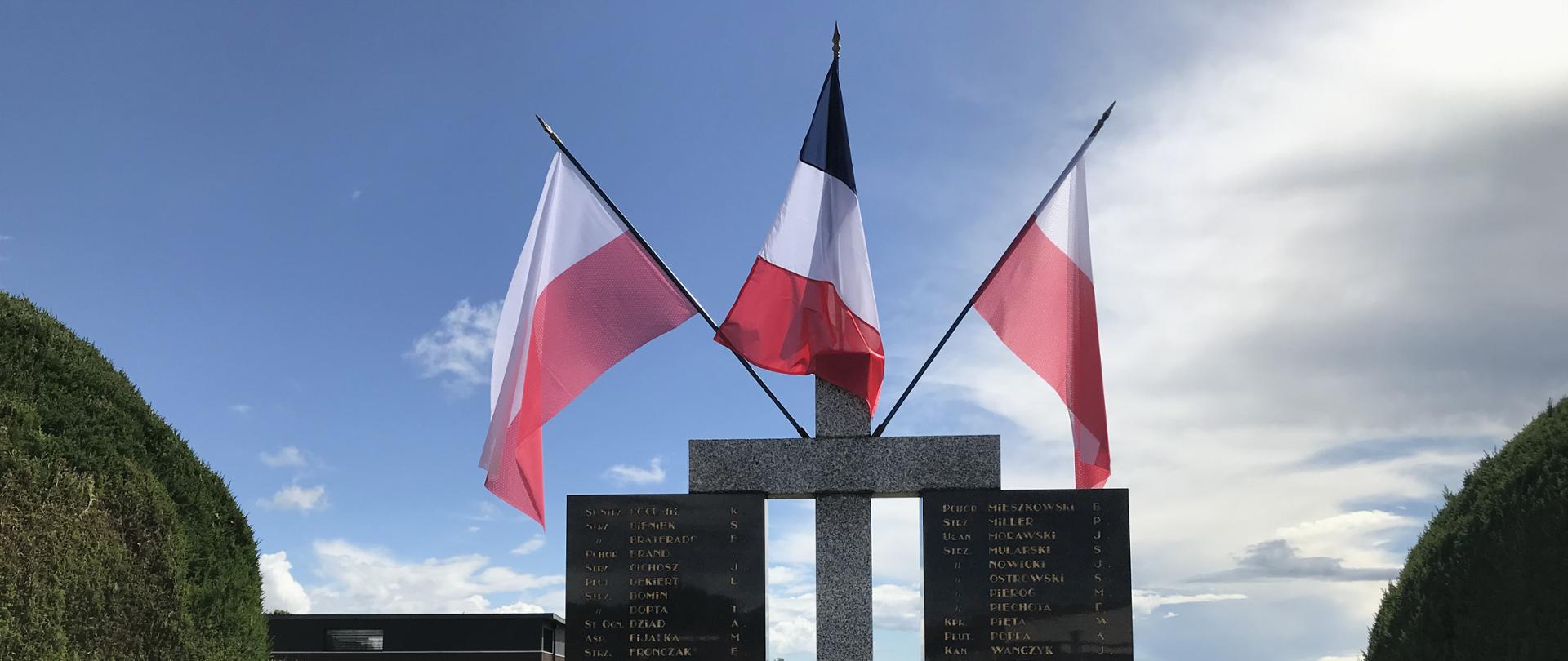 Damprichard, pomnik poległych Polaków w walkach o Clos-du-Doubs w 1940 roku