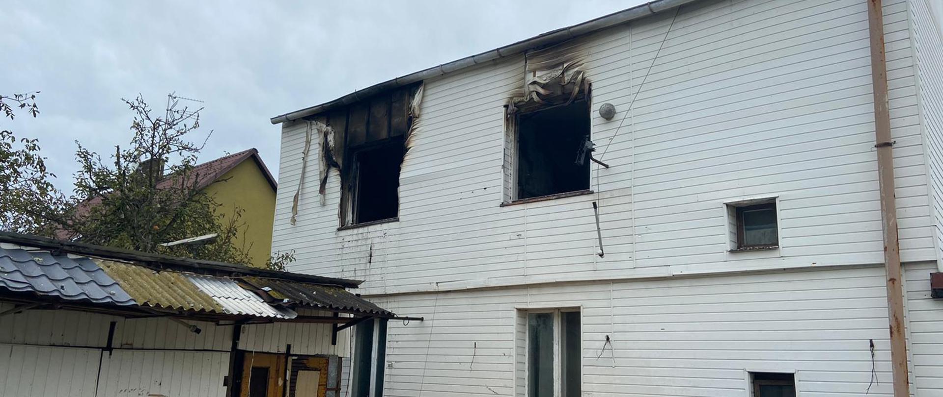 Na zdjęciu widać budynek po wybuchu gazu 