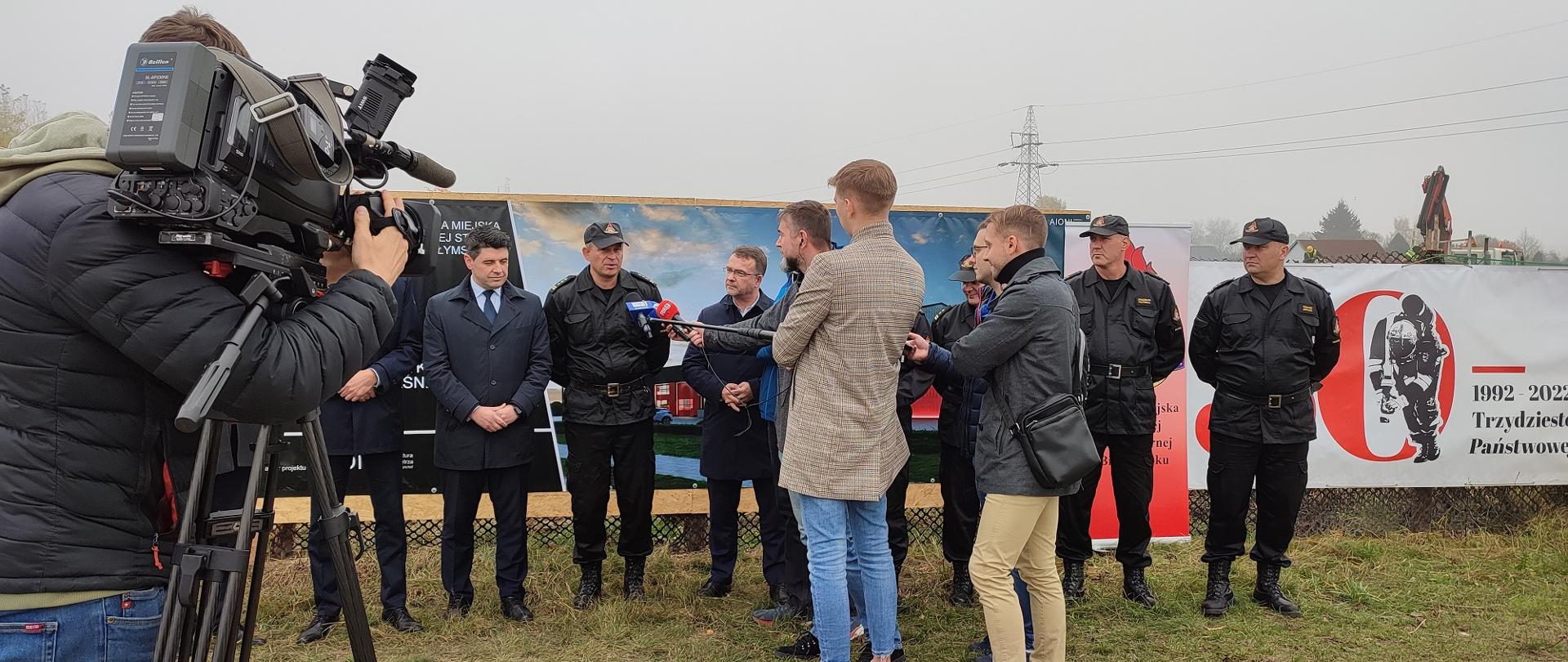 Uroczyste rozpoczęcie budowy Jednostki Ratowniczo-Gaśniczej w Białymstoku