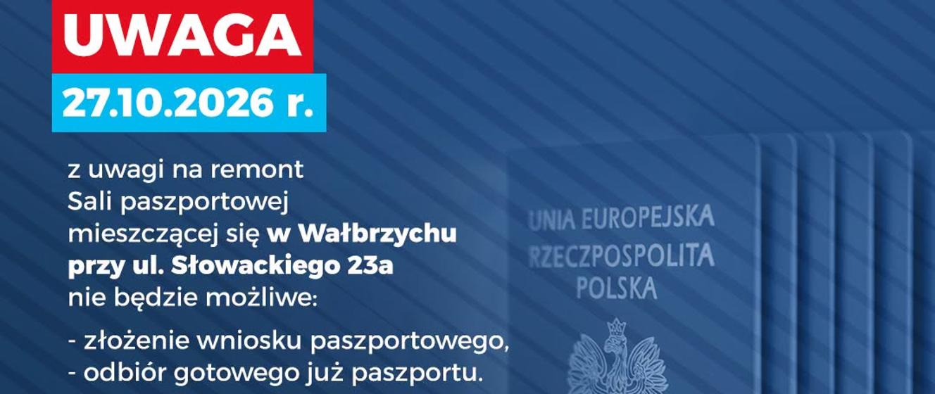 Ograniczenia w obsłudze paszportowej w Wałbrzychu