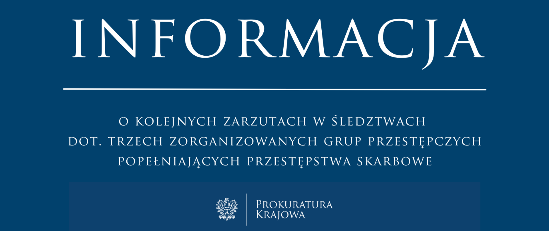 Kolejne zarzuty w śledztwach dotyczących trzech zorganizowanych grup przestępczych popełniających przestępstwa skarbowe