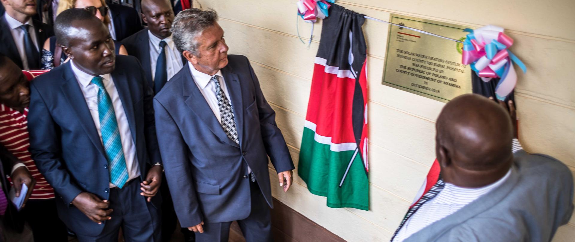 Photos taken as Poland ambassador to Kenya Mr. Jacek Bazanski visits Nyamira County for the launch of a solar initiative at Nyamira Level 5 Hospital on February 21st 2019.
