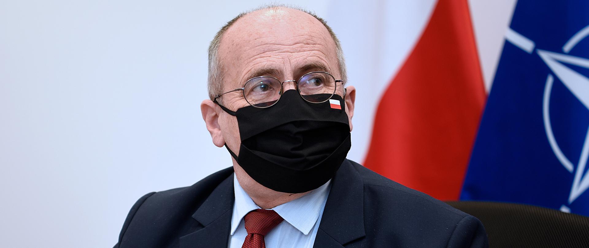 Wideokonferencja ministerialna Rady Północnoatlantyckiej NATO z udziałem ministra Zbigniewa Raua