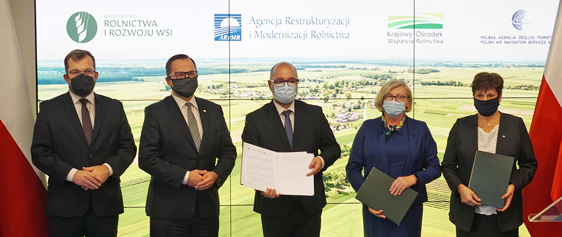 Podpisanie listu intencyjnego pomiędzy ARiMR, KOWR, PAŻP