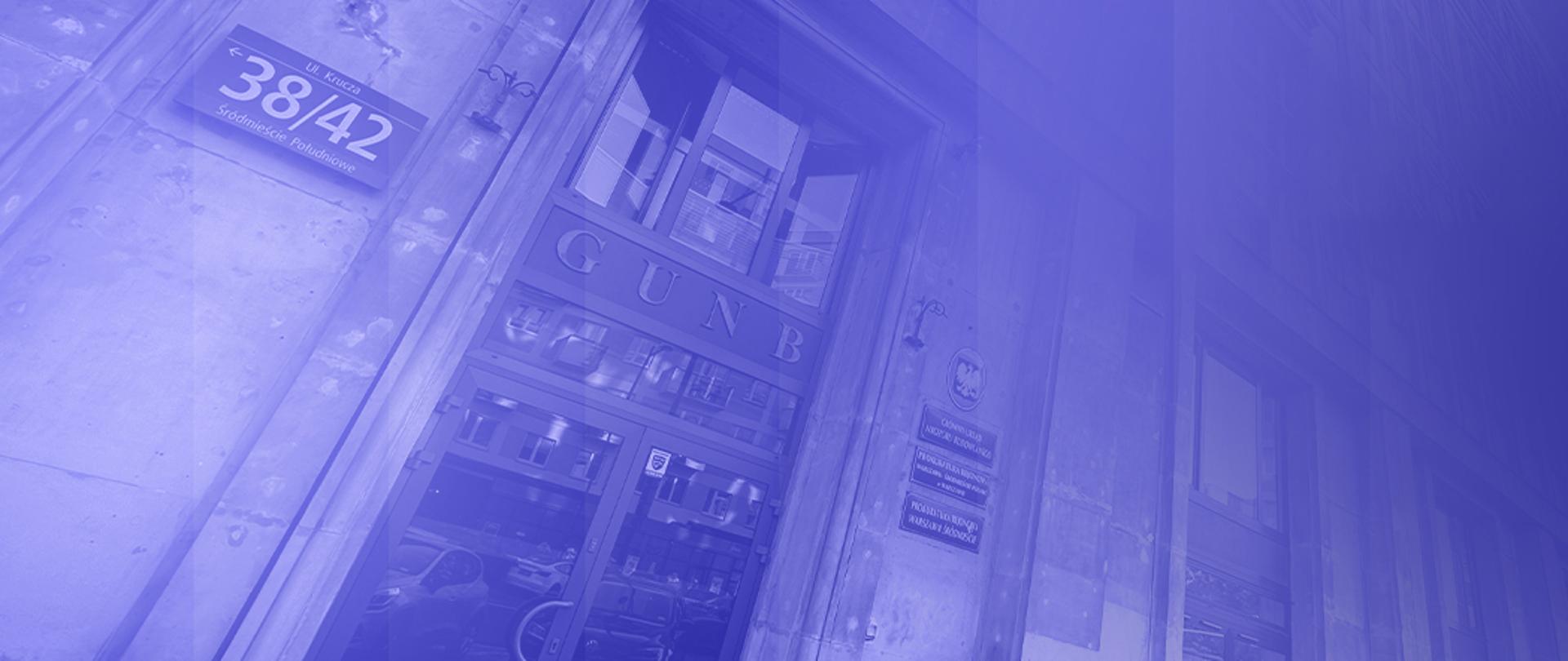 Wejście do budynku GUNB