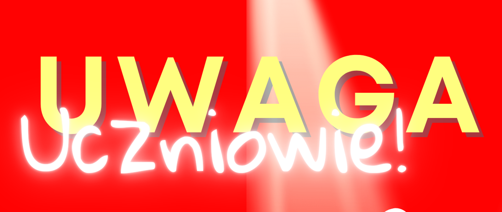 Plakat na czerwonym tle z grafiką klucza wiolinowego po prawej stronie oraz szczegółową informacją tekstową dot. konkursu Młodego Melomana