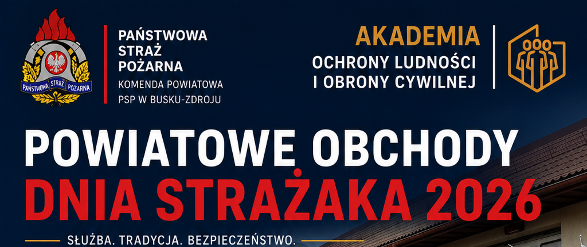 Plakat przedstawiający informacje dotyczące dnia strażaka