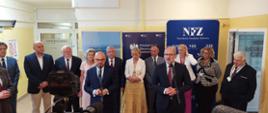 Zdjęcie z konferencji prasowej ministra zdrowia Adama Niedzielskiego i prezesa NFZ Filipa Nowaka