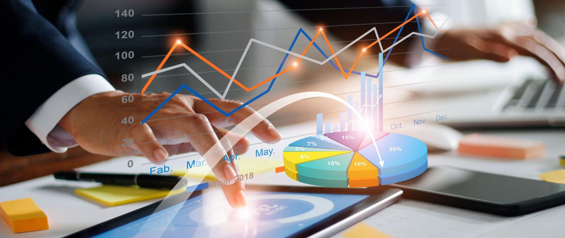 Na grafice widać wykres z danymi liczbowymi