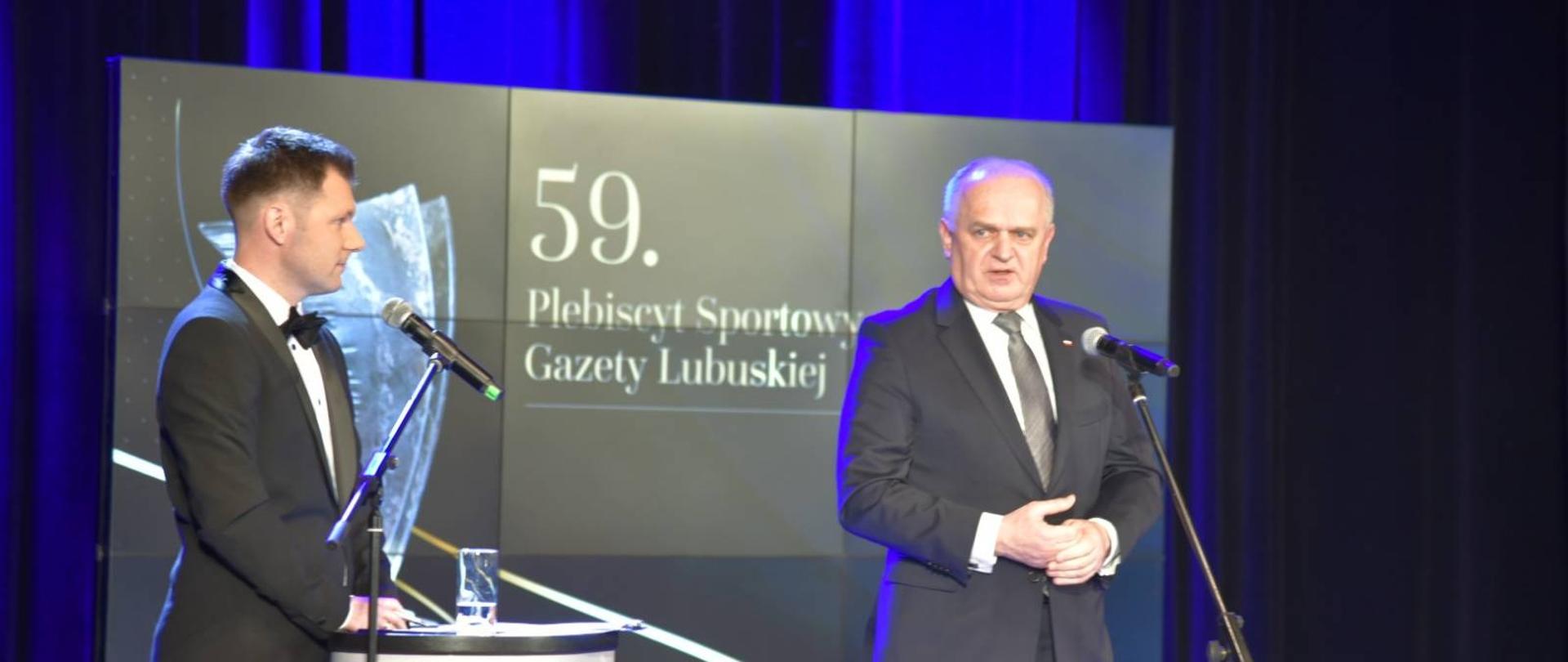 59. plebiscyt sportowy Gazety Lubuskiej - przemówienie wojewody 