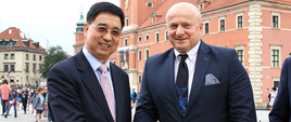 Wiceminister Jarosław Stawiarski i Ambasador Chin Liu Guangyuan