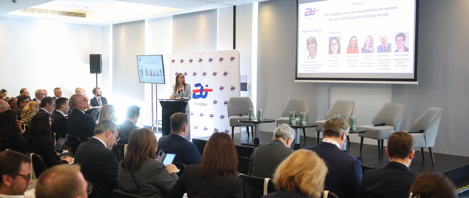 Cracow, Poland, 09 April 2025. High-Level Seminar on Customs administration in service of safety and security in changing world. I panel The changing roles and responsibilities of customs services addressing the emerging threats.
