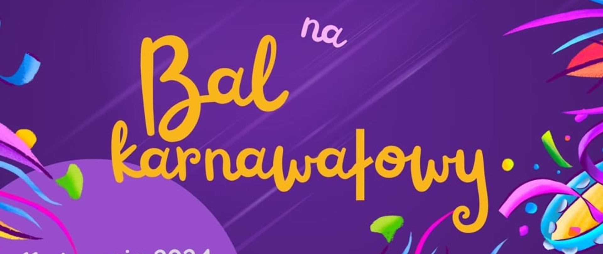 Bal karnawałowy - plakat