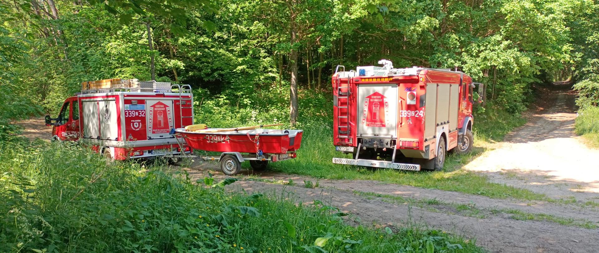 Akcja ratownicza na j. Kamienne (m. Żydowo)